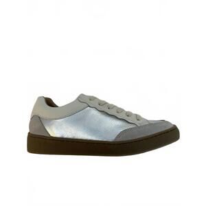 NEW BOS. & CO. women's myra platform sneaker in silver
